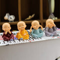 4781 Baby Buddha 4pc And Show Piece Used For Car dashboard,House ,Office And Official Decorations Etc.